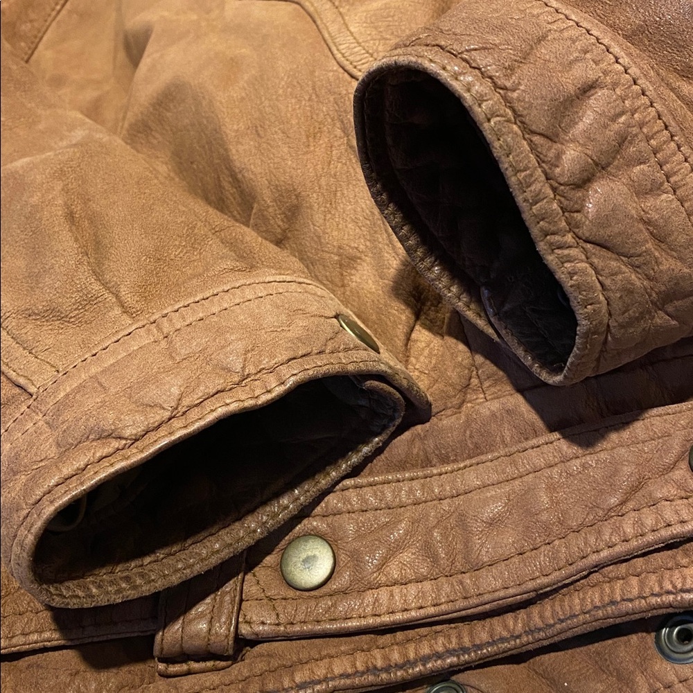 Distressed Adventure Bound Originals Wilsons Leather Jacket S Women’s? Men’s? - Picture 10 of 16